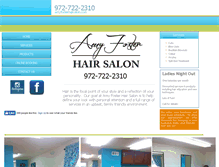 Tablet Screenshot of amyfosterhairsalon.com